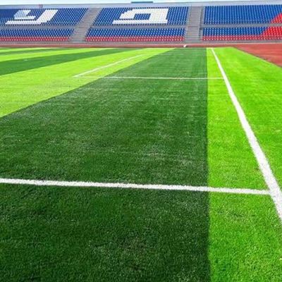 FIFA zatwierdziła odporność na promienie UV 50 mm wysokość stosu Piłka nożna Sztuczna trawa o wysokiej gęstości i niskiej konserwacji