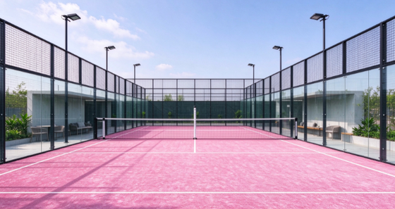 FEP certyfikowany 12 mm wysokość stosów padel Sztuczna trawa z dostosowywalnymi kolorami dla profesjonalnych kortów padelowych