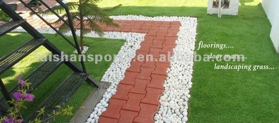 PU powłoka krajobrazowa trawa sztuczna z podwójnym certyfikatem FIFA i FIH i przędza płaska dla wysokiej trwałości