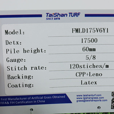 Sport Zielony 60 mm Piłka nożna Sztuczna trawa SBR Latex Adhesive High Dtex