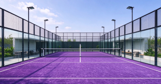 FEP certyfikowany 12 mm wysokość stosów padel Sztuczna trawa z dostosowywalnymi kolorami dla profesjonalnych kortów padelowych