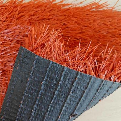 Brick Red 40mm Pile Height 12000 Dtex Piłka nożna Sztuczna trawnika dla miejsc sportowych